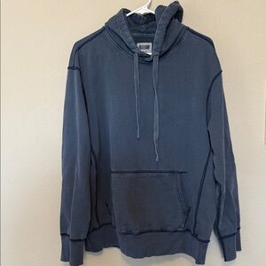 Tailgate Men's 100% Cotton Blue Hoodie